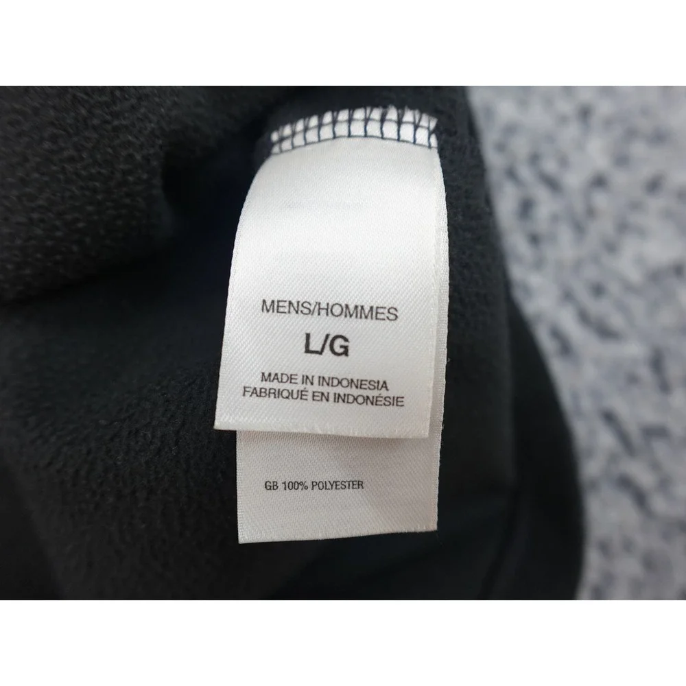 The North Face TKA 100 Fleece‎ Pullover Mens Large Black Quarter Zip Mock Neck